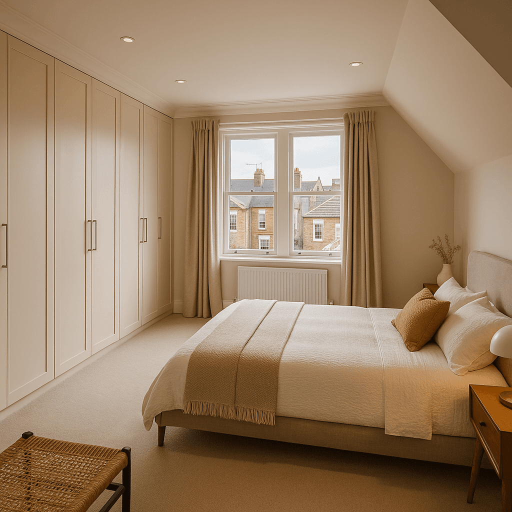 Loft space with dormer windows