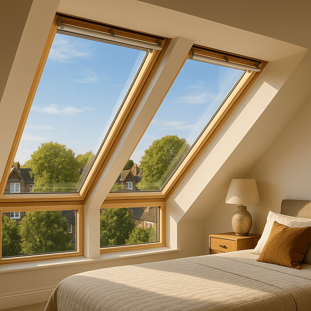 Finished loft living area