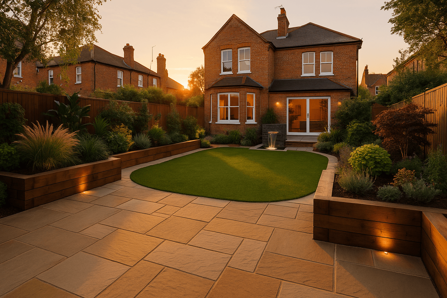 Professional garden landscaping